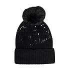 s.Oliver Strickmütze mit Schmucksteinen und Bommel