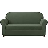 subrtex Sofa Cover 2 Piece Stretch Sofa Slipcover Soft Couch Slipcovers Washable Furniture Covers,...