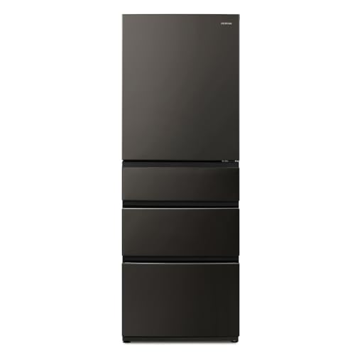 Amazon | アイリスオーヤマ 冷蔵庫 428L ブラック 幅65cm 4ドア 右開き