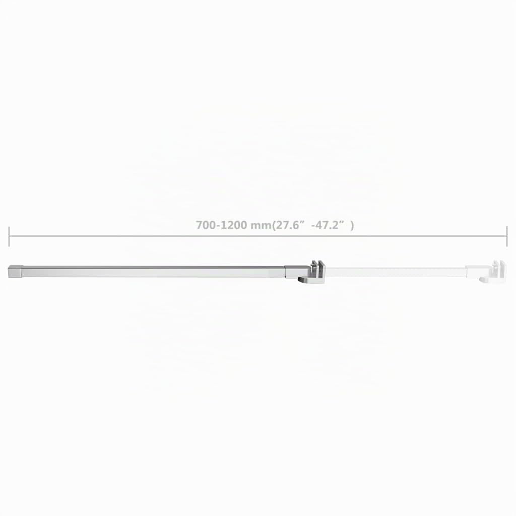 Tomostar Barre de Stabilisation Douche, Barre de Fixation Bras de Support pour Paroi de Douche Acier Inoxydable 70-120 cm