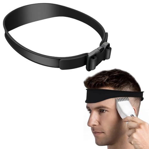 AFCJLTO 1pcs Plantilla de afeitado y guía para cortes de pelo en escote, con banda curvada de silicona antideslizante, para cortes de pelo en casa, ¡Consigue un corte preciso y profesional