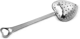 Mimo Style, Infusor para Chá de Coração com Tela Fina para Coar e Peneirar em Aço Inox