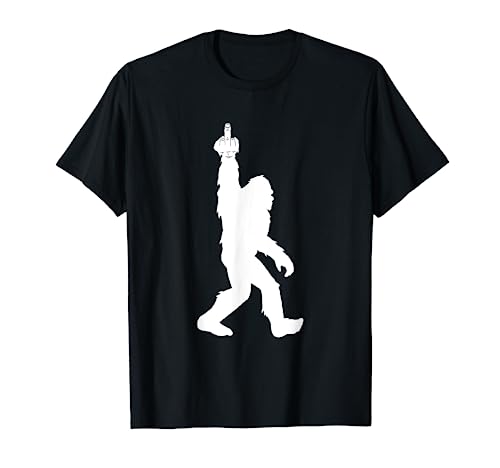 Funny Bigfoot Middle Finger for Squatch Believers T-Shirt