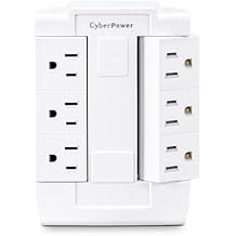 CyberPower GT600P 6 Outlet Swivel Grounded Wall Tap