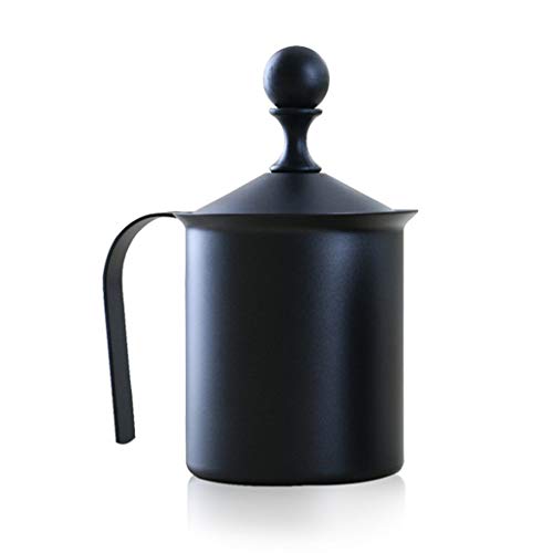 goneryisour Vaso mezclador de café, espumador manual de doble capa