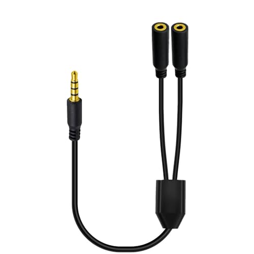 Câble répartiteur 3.5mm TRRS pour connecter deux casques ensemble