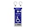 Mirortag Silver Plus 2 Hooks by JL Safety- Handicap Tag Holder Magnetically Attached & Detached to/from Rearview Mirror