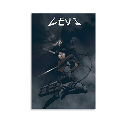 Póster de anime con diseño de ataque a titán y cuchillo de...