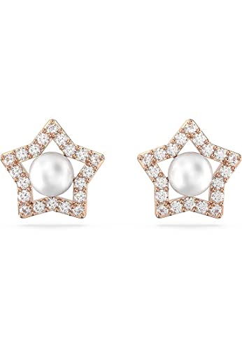 Image of Swarovski Stella Earrings: PE Stud White/Ros 5645465 Brand, one size, Non-precious metals, No Gemstone