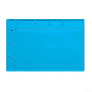S120 Silicone Soldering Mat with Heat Resistance and Anti Static Properties for Electronics Repair, Soldering, Brazing, and Device Maintenance Applications