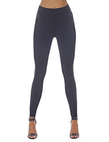 Leggings Bas Bleu Lindsey taille haute idéal pour le yoga et les sorties