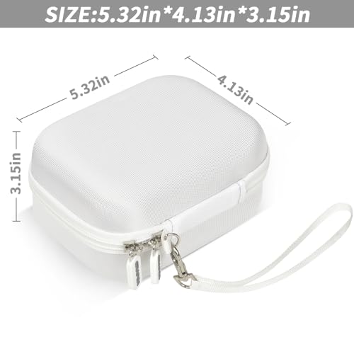 Image of Sticker Printer Case for Anycash /for ETIKEZ PM290C / for Nelko PM230 / for Memoking T02 / for Phomemo M02 / T02 / Q30S Mini Photo Printer. Holder for Label Maker, Thermal Paper, USB Cable, Box Only(White)