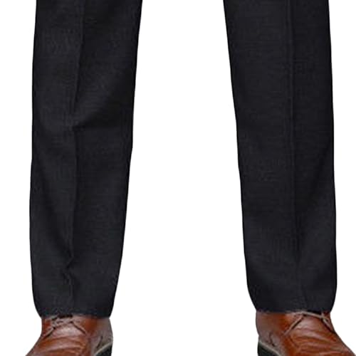 Men's Wrinkle-Resistant Dress Pants Slim Fit Stretch Formal Suit Pant Fit Flex Flat Front Dress Pants4