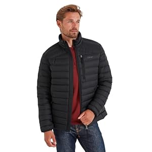 TOG24 North Mens RDS Certified Down Short Jacket Ultra Warm 90% Duck Down Superior Insulation Coat Which Packs Away Conveniently Into Chest Pocket & Doubles Up As Travel Pillow