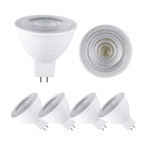 BVCL Bombilla LED regulable GU5.3 MR16, 7 W equivalente a halógeno de 50 W, 230 V, 650 lm, ángulo de haz de 120°, paquete de 5(Natural white 4000k)