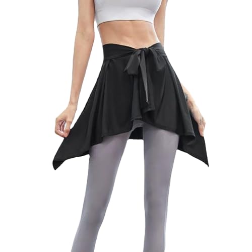 Women Yoga Ballet Wrap Skirt, Beach Cover Up Skirt, Athletic Skirt Sarong for Yoga Ballet Tennis Jogging4