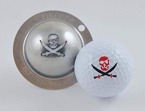 Tin Cup Golf Ball Custom Marker Alignment Tool (Fire in the Hole)