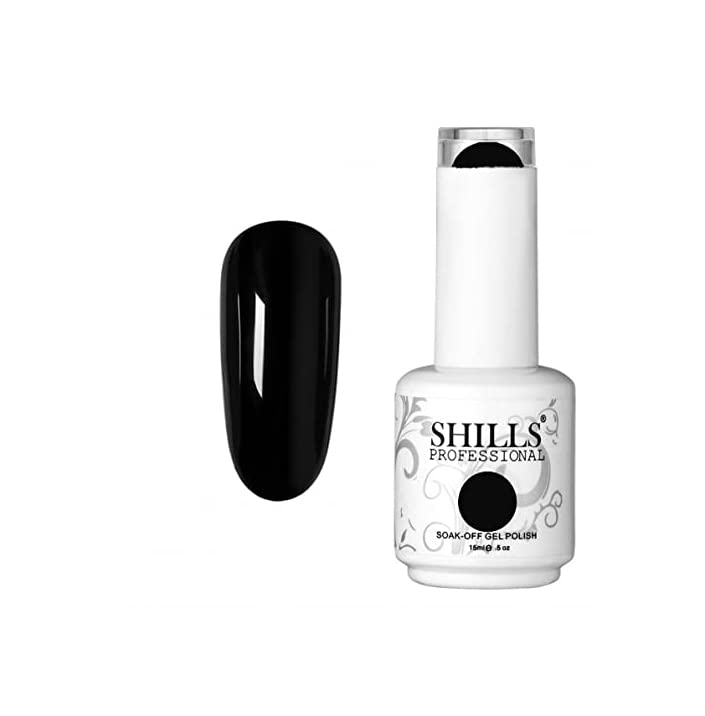 Uv/Led Soak Off Gel Polish 0038 Black 15 Ml