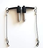 PB Brush Guard Pin with Lanyard Stainless Steel Compatible for Humvee, HMMWV 5/8' x1.250'