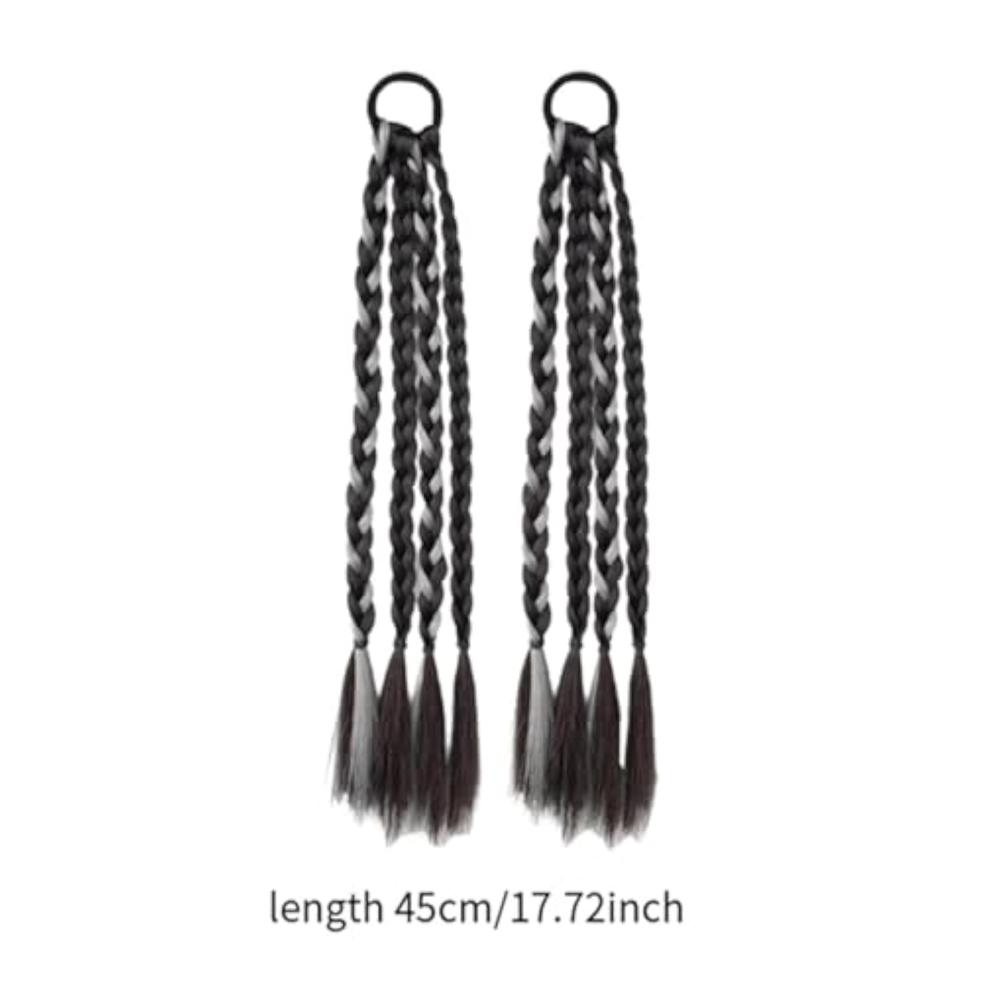 Braids Extensions for Holiday Performance, Grey