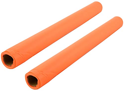 Yashvin Long Orange Cover Roll for School Notebook/Book | Packed in White Translucent Cover to The Clean Orange Roll || Protect Books/Notebook from Dust and Water ( Pack of 2 ) Piece