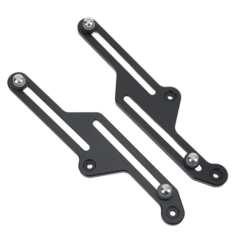 Aramox Windscreen Adjusters, Pair Motorcycle Adjustable Bracket Anodized Black Replacement for 700 XT700Z 2019?2021