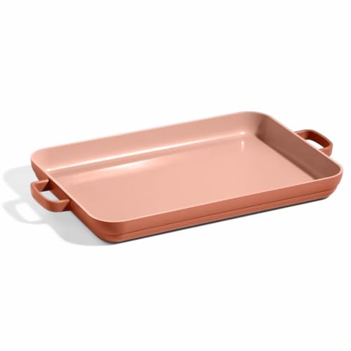 Our Place Griddle Pan - Versatile Nonstick Ceramic Sheet Pan & Stovetop Griddle | Toxin-Free, Dual-Use, with Ergonomic Handles | 5 Qt Capacity, Oven Safe Up to 450°F | Spice