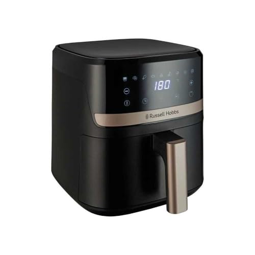 Russell Hobbs Satisfry 27610-56 Luftfritteuse, 4,3 l, 9 Programme, 200 ℃, Rapid Air, Touchscreen, automatische Abschaltung, Keep Warm, Kochen ohne Öl, spülmaschinenfest, 1300 W