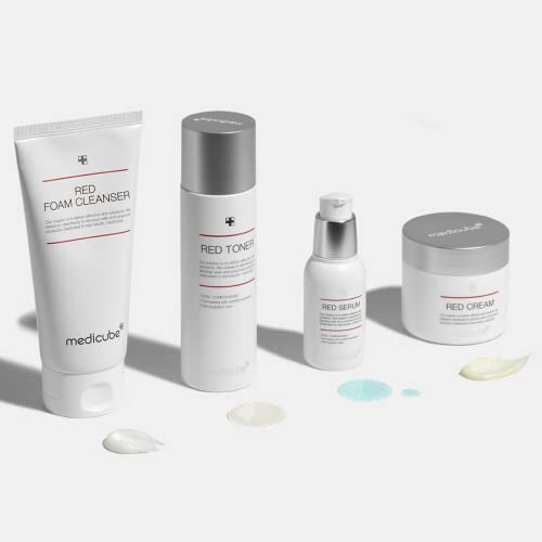 Image of Medicube Red Toner 2.0 || Low-irritating Formula for Acne-Prone Skin | Soothing and Relieving | Formulated with BHA, Niacinamide & Adenosine | Non-comedogenic | Korean Skincare (3.38fl.oz.)