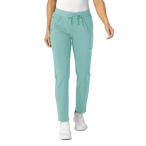 Image of Wink W123 Women's Flex-n-Reach Track Scrub Pant, Black, Large Petite