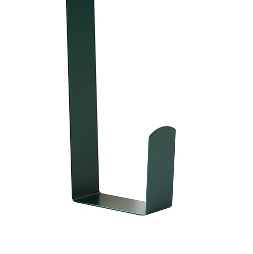 Image of Slim Over The Door Wreath Hanger for Front Door, 15 inch Green 2 Pack