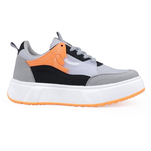 Image of Kraasa GlideX Chunky Height Increasing Sneakers for Men | Casual Shoes for Men with Cushioned Footbed and Trendy Design | Comfortable, Stylish and Durable Fashion Shoes 2024