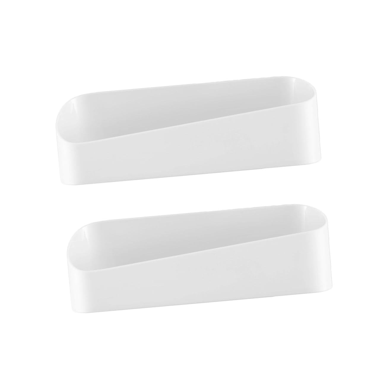 Étagère murale blanche sans perçage pour salle de bain LIFKOME (lot de 2)