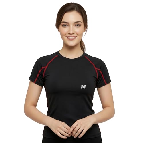 Image of NINQ Women's Long Sleeve Compression T-Shirt for Gym, Running, Yoga & Sports Wear