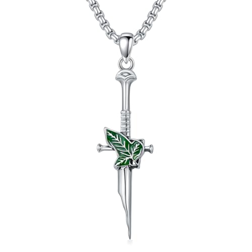 Pendentif dague en argent 925 - Collier style médiéval pour votre look quotidien