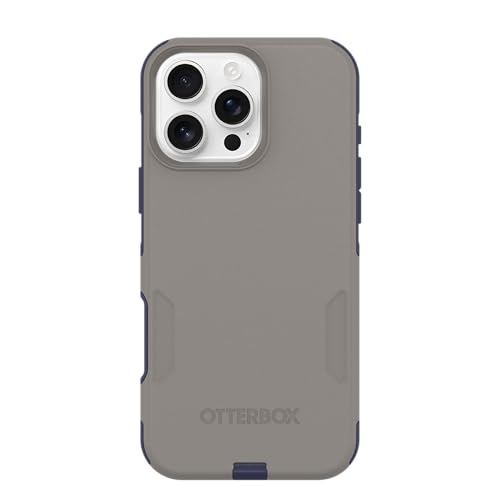 Image of OtterBox iPhone 16 Pro Max (Only) - Commuter Series MagSafe Case - Fogbound Blue (Grey & Blue) - Built-in Magnets - Slim & Tough - Pocket-Friendly - with Port Protection