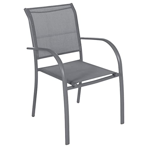 Hespéride Fauteuil extérieur Piazza Gris Quartz/Ardoise