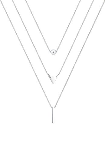 Collier boule triangle rectangle en argent 925 à porter du bureau aux soirées