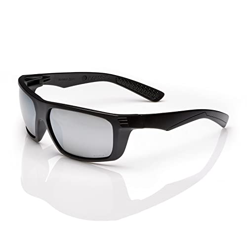 RadnorDynamo Black Safety Glasses with Silver MirrorAnti-Scratch Lens
