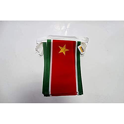 Az Flag Ghirlanda 6 Metri 20 Bandiere Guadalupa Indipendentista 21X15Cm - Bandiera Guadeloupe In Francia 15 X 21 Cm - Festone Bandierine
