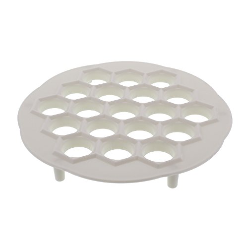 Cheftor Compact Plastic Dumpling Mante Ravioli Pierogi Pelmeni Mold Maker Kitchen Dough Press Cutter 8X8" #TOP1