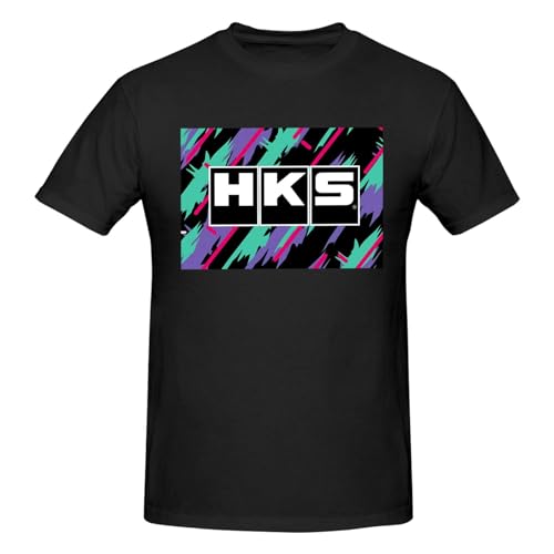 Hks Japanese Aftermarked Car Parts T-Shirt Men's Classic Basic Homecoming Basic Spring Short Sleeve Tops 7
