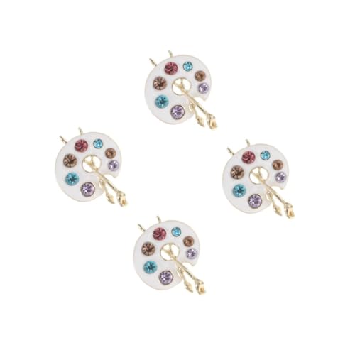 Broche palette de peintre avec strass pour épingle à cravate et chapeau