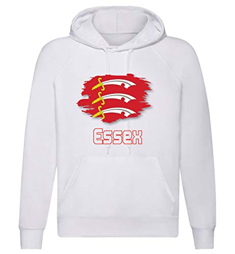 Tipolitografia Ghisleri Sudadera Essex/Bandera bolsillos y capucha Hombre Mujer, Negro , M, Negro, M