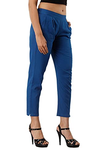 Image of Cotton Wear Casual Regular Fit Elastic Waist Double Side Pocket Trouser