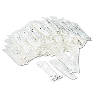 Boardwalk 6KITMW Cutlery Kit, Plastic Fork/spoon/knife/salt/pepper/napkin, White, 250/carton