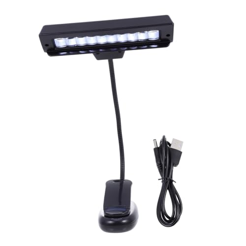 ibasenice Clip Music Stand Light Led Piano Reading Lamp Dimmable Eye-Care Lamp Portable Flexible Arm for Digital Piano