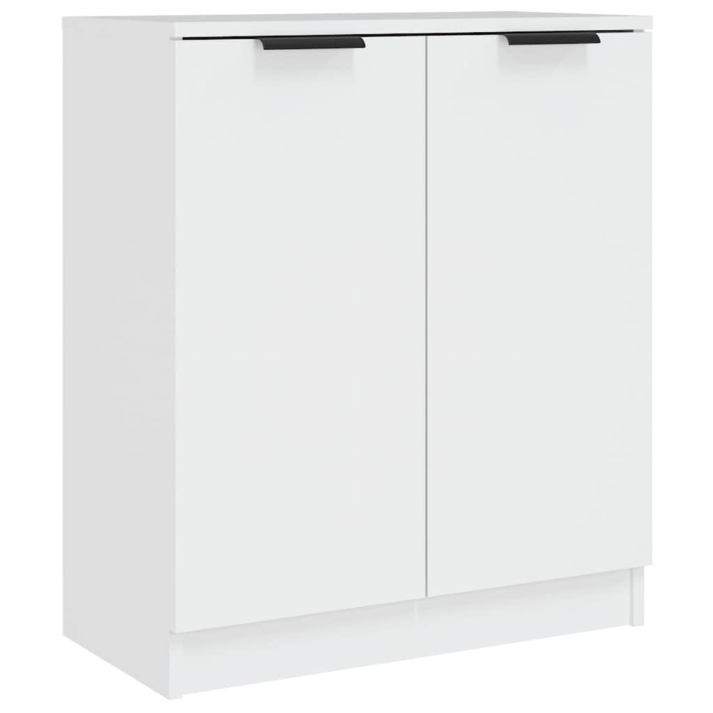 vidaXL Buffet Armoire de Rangement Organisateur de Maison Meuble de Rangement Armoire de Salon Intérieur Blanc 60x30x70 cm Bois d'Ingénierie