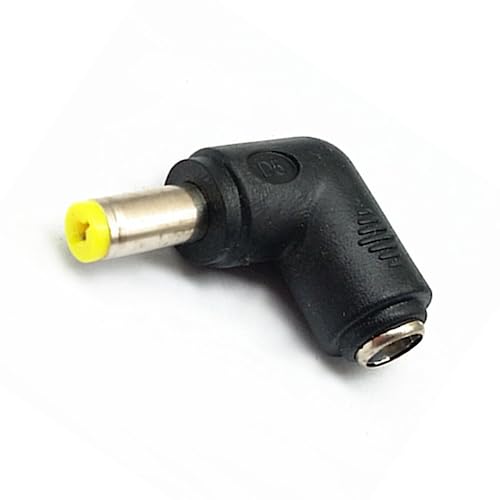 Adaptador Conector de Alimentación DC 5.5x1.7mm Ángulo 90° miniatura 3