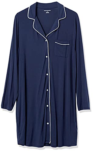 Image of Amazon Essentials Women's Piped Nightshirt (Available in Plus Size)